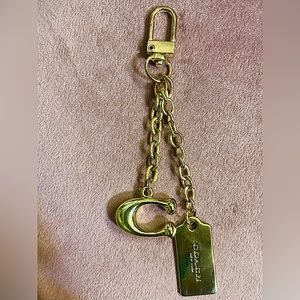 Authentic Gold tone Coach charm